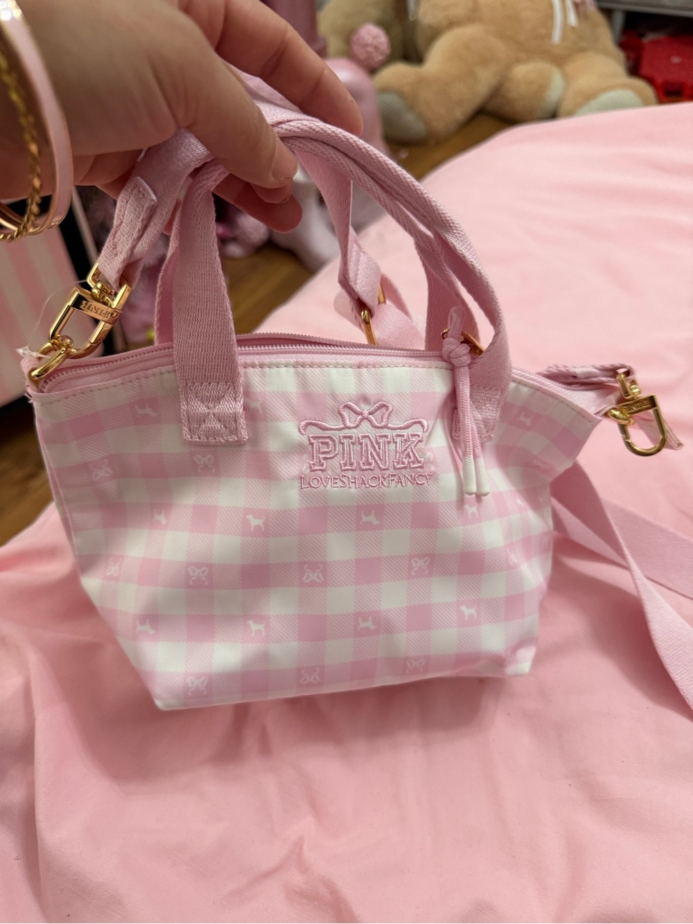 Love Shack Fancy x Pink Victoria's Secret handbag